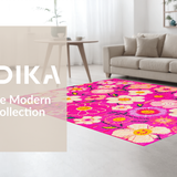 Lively Modern Floral Statement(Pink)
