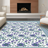 Dreamy Textured Floral Motif(White)