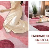 Mauve Harmony Modern with Dreamy Blush Gradient and Rose Motifs(Red)