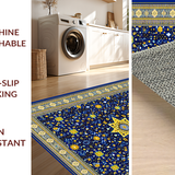 Luxurious Blue Tiled Motif(Blue)