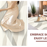 Modern Creamy Wavy Play(Beige)