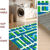 Whimsical Road Traffic Exploration Mat(Blue)