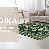 Artful Floral Lattice Composition(Green)
