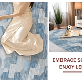 Sophisticated Vintage Geometric Fusion(Blue)