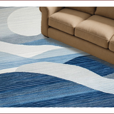 Contemporary Artistic Fluid Shapes(Blue)