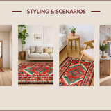 Elegant Abstract Red Motif(Red)