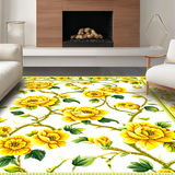 Classic Curved Floral Aesthetic(Yellow)