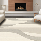 Minimalist Creamy Abstract Lines(Beige)