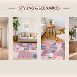 Colorful Modern Textured Motif(Pink)