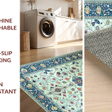 Vintage Floral Medallion Delight(Blue)