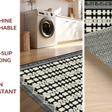 Modern Geometric Lattice Motif(Black)