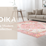 Delicate Pink Geometric Motif(Pink)