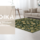 Vibrant Gold Geometric Design(Green)
