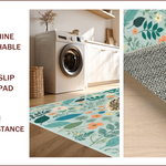 Ultra Soft Area Rug, Non Slip, Stain Resistant, Washable Area Rugs for Living Room, Bedroom, Modern Colorful Jungle Animal Play Rug(Gray) - ODIKA