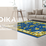 Playful Brightly Colored Ogee Style(Blue)