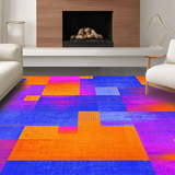 Whimsical Multicolored Fluid Design(Blue)