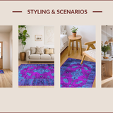 Chic Abstract Textural Harmony(Purple)
