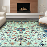 Vintage Floral Medallion Delight(Blue)