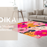 Bright Eclectic Smiley Motif(Pink)