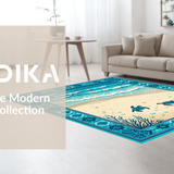 Artistic Underwater Scene Decor(Blue)