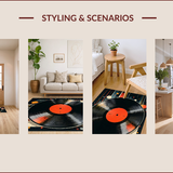 Eclectic Round Musical Motif(Black)