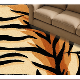 Animal Print Black and Brown Entryway Mat(Beige)