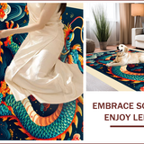 Vibrant Dragon Motif Area(Blue)