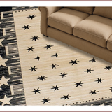 Charming Primitive Half Circle Design(Beige)