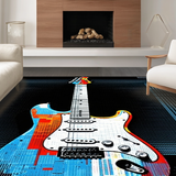 Stylish Guitarist Tribute Design(Blue)