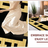 Elegant Black and White Medallion(Beige)