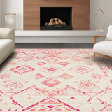 Warm Blush Toned Geometric Motif(Pink)