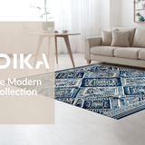 Artful Minimalist Patterned Surface(Blue)