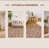 Joyful Multicolor Linear Design(Red)