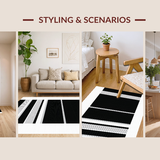 Vibrant Graphic Patterned Texture(Black)
