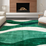 Trendy Artistic Abstract Curves(Green)