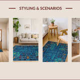 Chic Contemporary Color Splash(Blue)