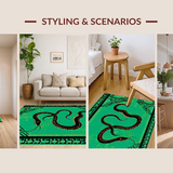 Elegant Green Geometric Serpent Theme(Green)