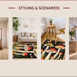 Rustic Earthy Mushroom Aesthetic(Red)