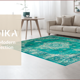 Vibrant Turquoise Medallion Motif(Blue)