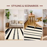 Contemporary Abstract Striped Aesthetic(Beige)