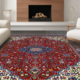 Rustic Diamond Motif in Warm Hues(Red)