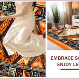 Tribal Distressed Dining Room Area(Orange)