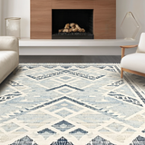Contemporary Neutral Geometric Elements(Blue)