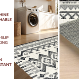 Modern Abstract Beige and Gray Motifs(Black)