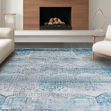 Trendy Gray and White Diamond Composition(Blue)
