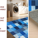 Modern Vibrant Geometric Motif(Blue)