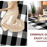 Modern Farmhouse Plaid Accent(Black)
