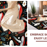 Contemporary Earthy Floral(Red)