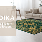 Chic Subtle Floral Medallion Style(Green)