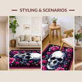 Gothic Floral Skull Aesthetic(Red)